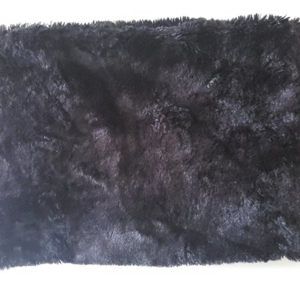 H&M Black FAUX Fur Infinity Scarf Cowl Ladies